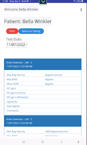 ExerMetrix Provider Screenshot 2