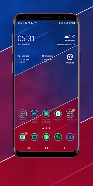 Red And Blue Wallpaper Screenshot 3