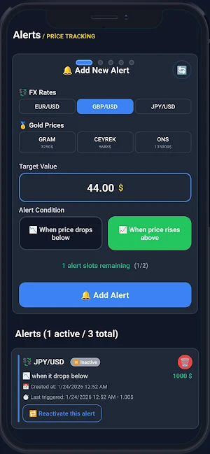 Kurmatik – Gold & FX Tracker Screenshot 1