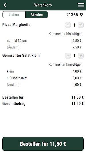 Adendorfer Pizza & Kebabhaus Screenshot 1