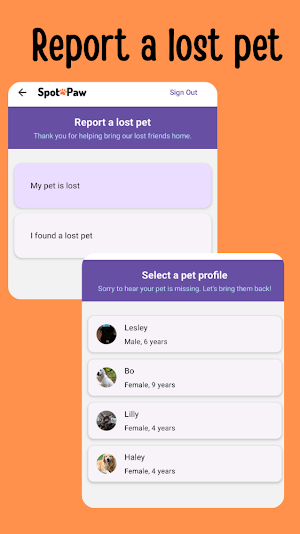 SpotAPaw – Lost Pet Finder Screenshot 0