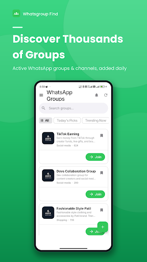 WhatsApp Groups: Find & Join Screenshot 1