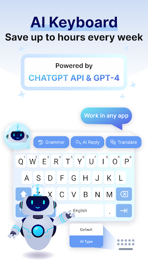 AI Keyboard: AI Chat, Emoji Screenshot 0