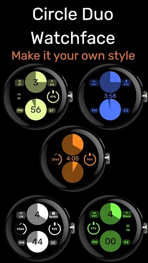Circle Duo - WearOS Watchface Screenshot 1