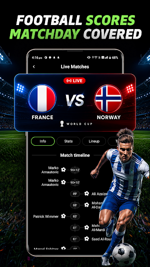 SportzFy : Live Football TV Screenshot 2