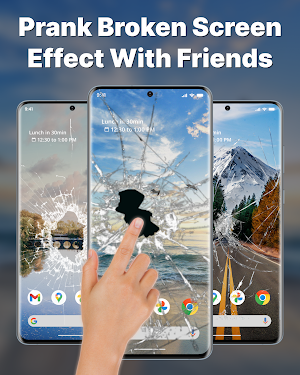 Broken Screen Wallpaper Prank Screenshot 2