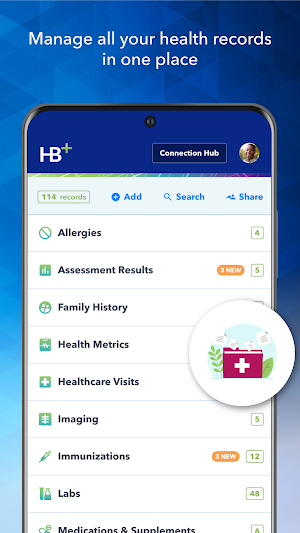 HealthBook+ Screenshot 1