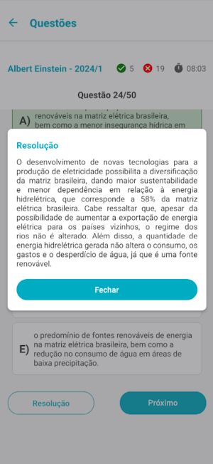 Simulados Vestibular Screenshot 3