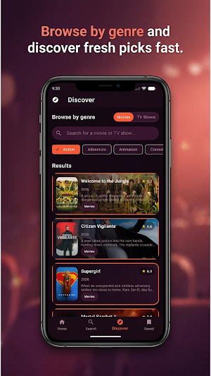 CineVibe: Movies & TV Screenshot 1