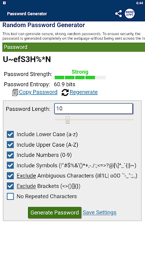 Password Generator Screenshot 1