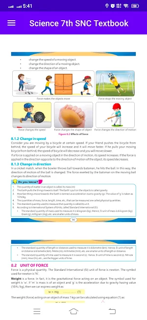 Science Class 7th SNC Textbook Screenshot 2