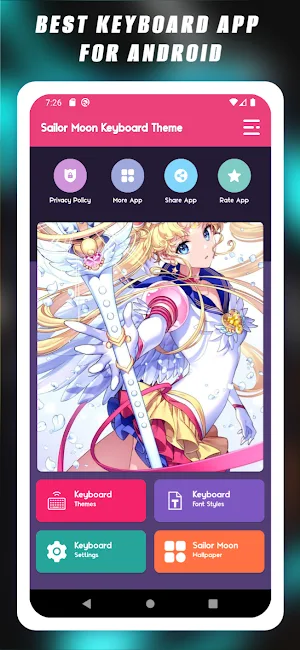 Sailor Moon Keyboard Theme Screenshot 0