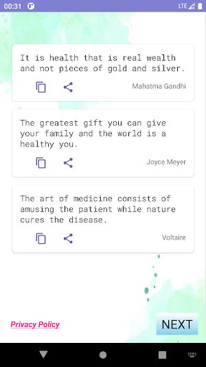 HealthCare Quotes - Daily Screenshot 0