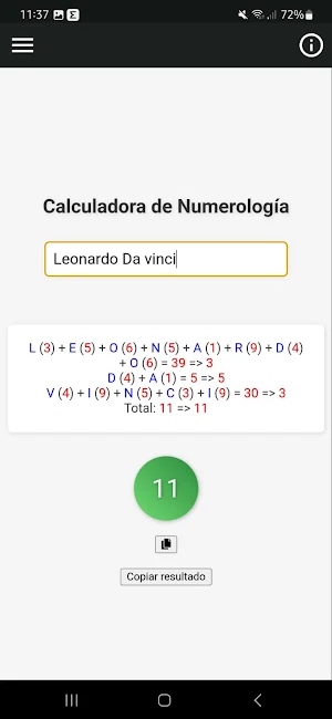 Calculadora de Numerología Screenshot 3