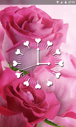 Rose Clock Live wallpaper Screenshot 3