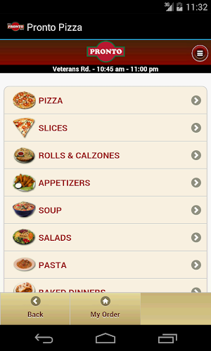 Pronto Pizza Screenshot 0
