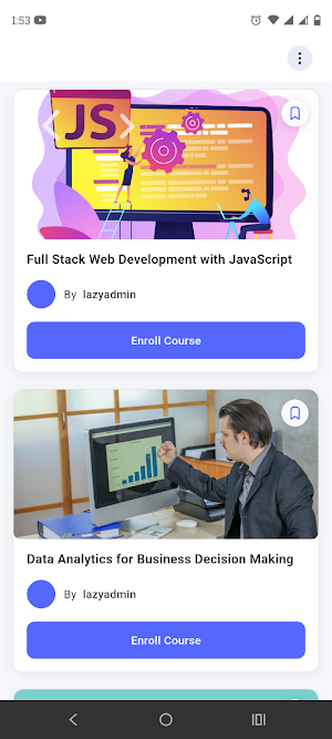 Tutor LMS Mobile Screenshot 1