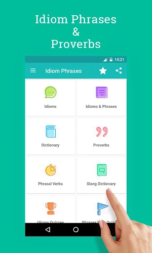 English Idioms, Phrases & Prov Screenshot 0
