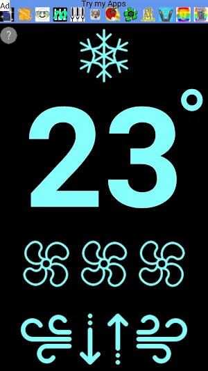 For blinds -TADIRAN AC remote Screenshot 2