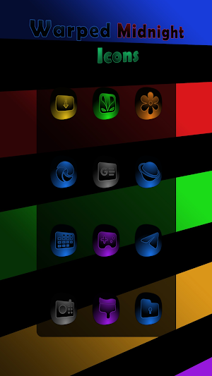 Warped Midnight Colors Icons Screenshot 2