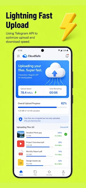TeleCloud: Cloud Storage App Screenshot 2