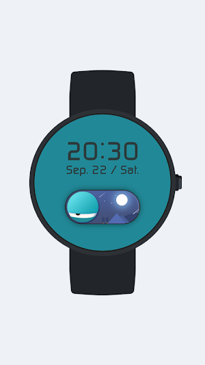 Switch Digital Watch Face Screenshot 1