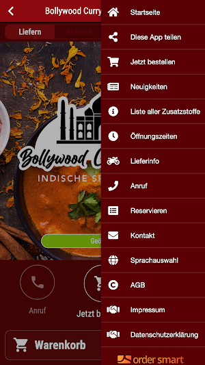 Bollywood Curry Haus Screenshot 2