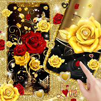 Gold Rose Live Wallpapers HD