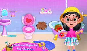 Keep Your Home Clean Girl Game Screenshot 3