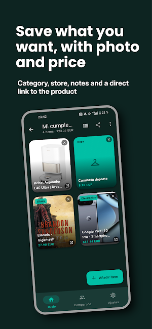 WishKeep - Wish & Gift List Screenshot 1
