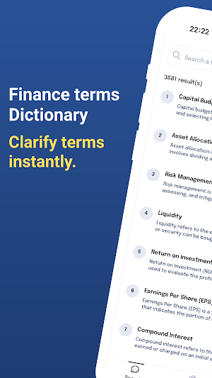 Finance Terms Dictionary Screenshot 0