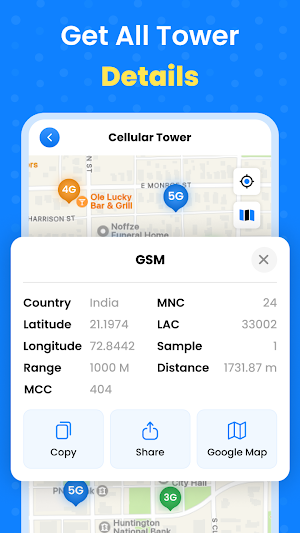 5G/4G Cell Tower Finder Screenshot 1