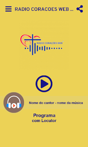 Rádio Corações Web Screenshot 1