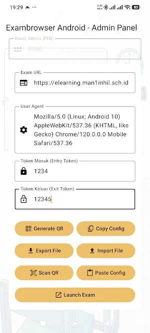 Exambrowser Android Screenshot 2