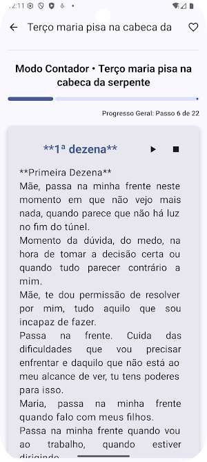 Terço Maria pisa na cabeça Screenshot 1