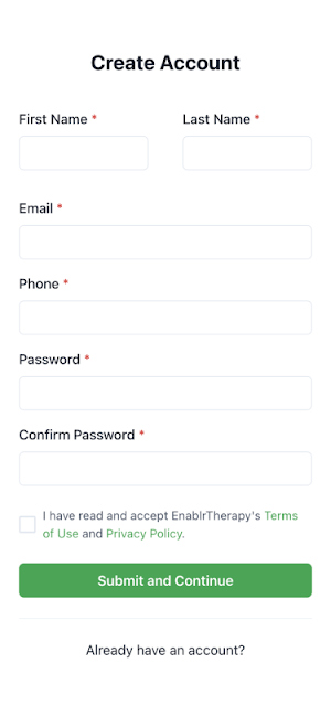 Enablr Therapy Screenshot 1