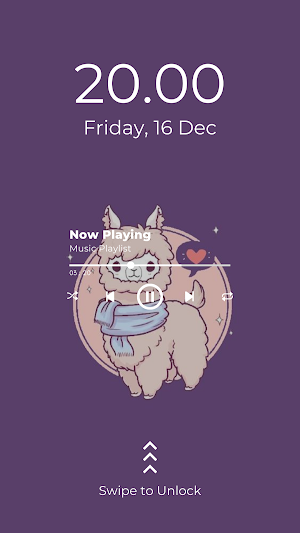 Kawaii Llama Wallpaper 4K Screenshot 1