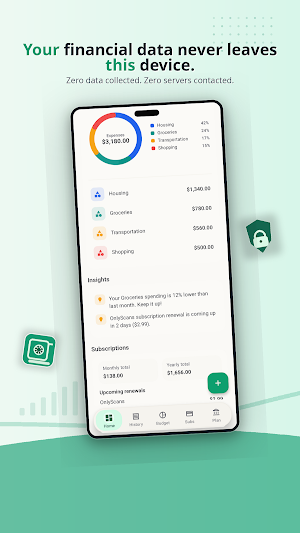 Expense Tracker - BudgetVault Screenshot 1
