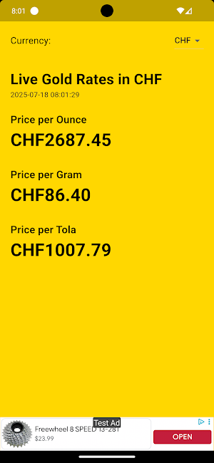 International Gold Rate Live Screenshot 0