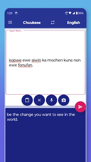 Chuukese English Translator Screenshot 3