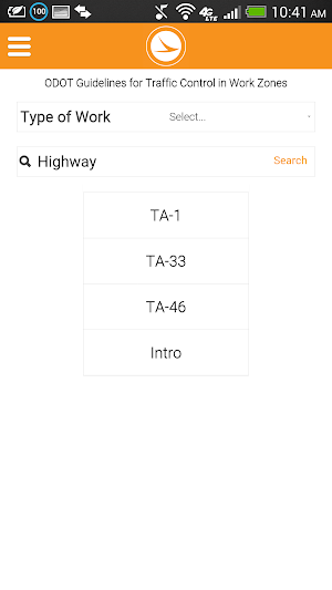 ODOT Work Zone Pocket Guide Screenshot 1