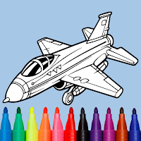 Jet Fighters Coloring Book