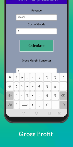Gross Margin Calculator: Profit Margin Calculator Screenshot 1