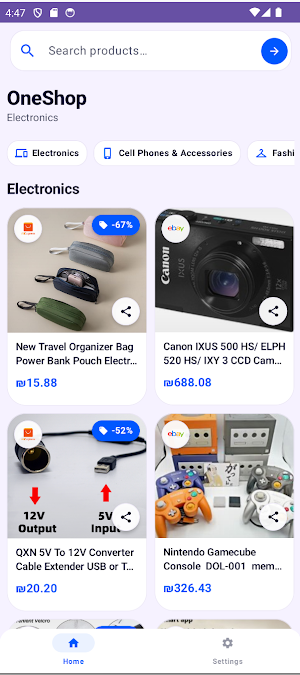 OneShop - Smart Price Compare Screenshot 0