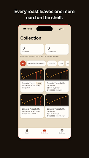 CrackLog: Coffee Roast Log Screenshot 2