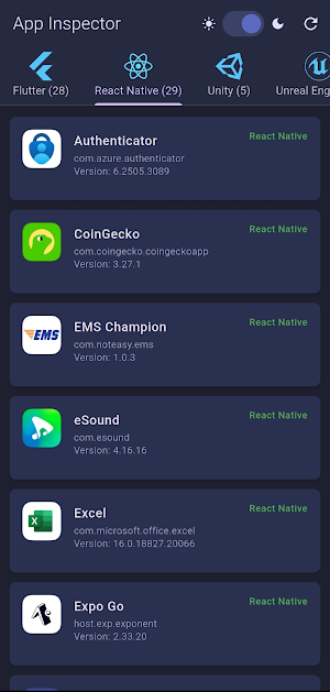 App Inspector Screenshot 2
