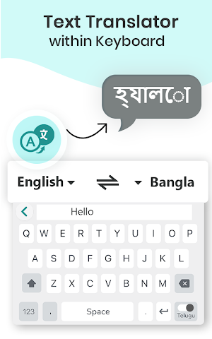 Telugu Voice Typing Keyboard - with Translator Screenshot 3