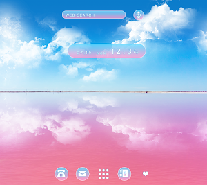 Pink Lagoon Theme Screenshot 0