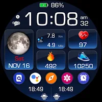Modular: Wear OS Watch face 96