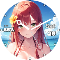 Anime Girls Analog Watch Face